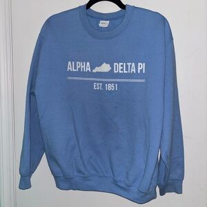 Blue Alpha Delta Pi Sweatshirt